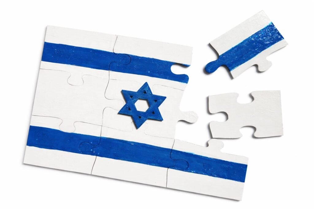 Israeli Flag Puzzle Kit