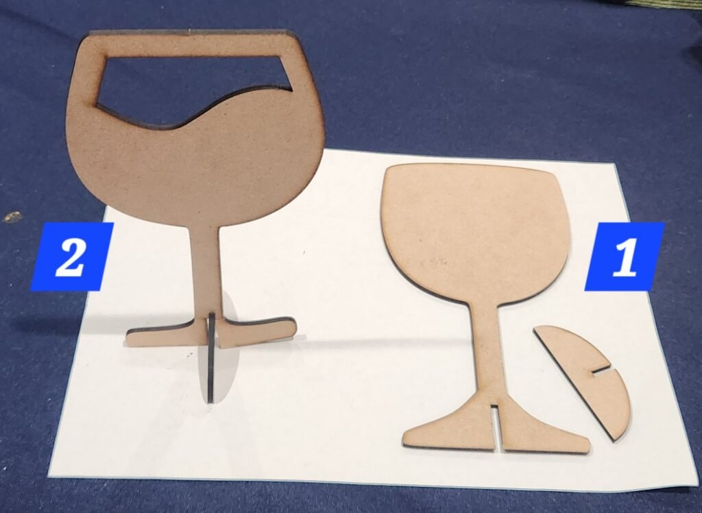 Goblet Photo Stand – Wood Keepsake Display