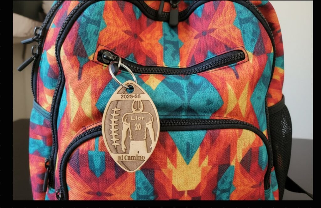 Personalized Backpack Bag Tag Keychain